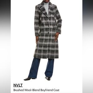 NVLT Black and Gray boyfriend  coat